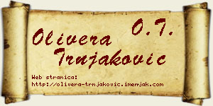 Olivera Trnjaković vizit kartica
